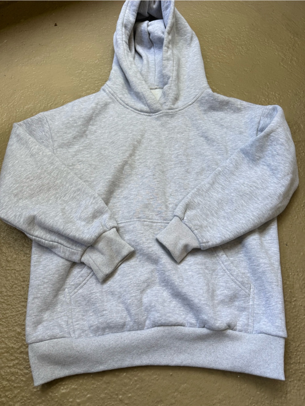 Amazon Women's Heather Light Gray Pullover Hoodie